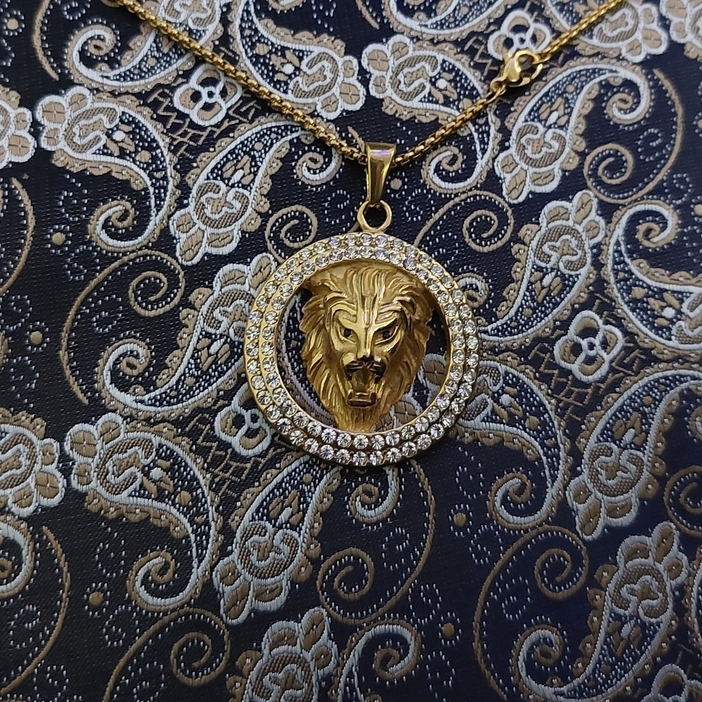 18K💥SALE 💥 Gold Plated Lion Pendant Necklace